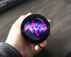 Neon Soundwave Vibes Audio Frequency Art Snus Storage Case Bottle Opener