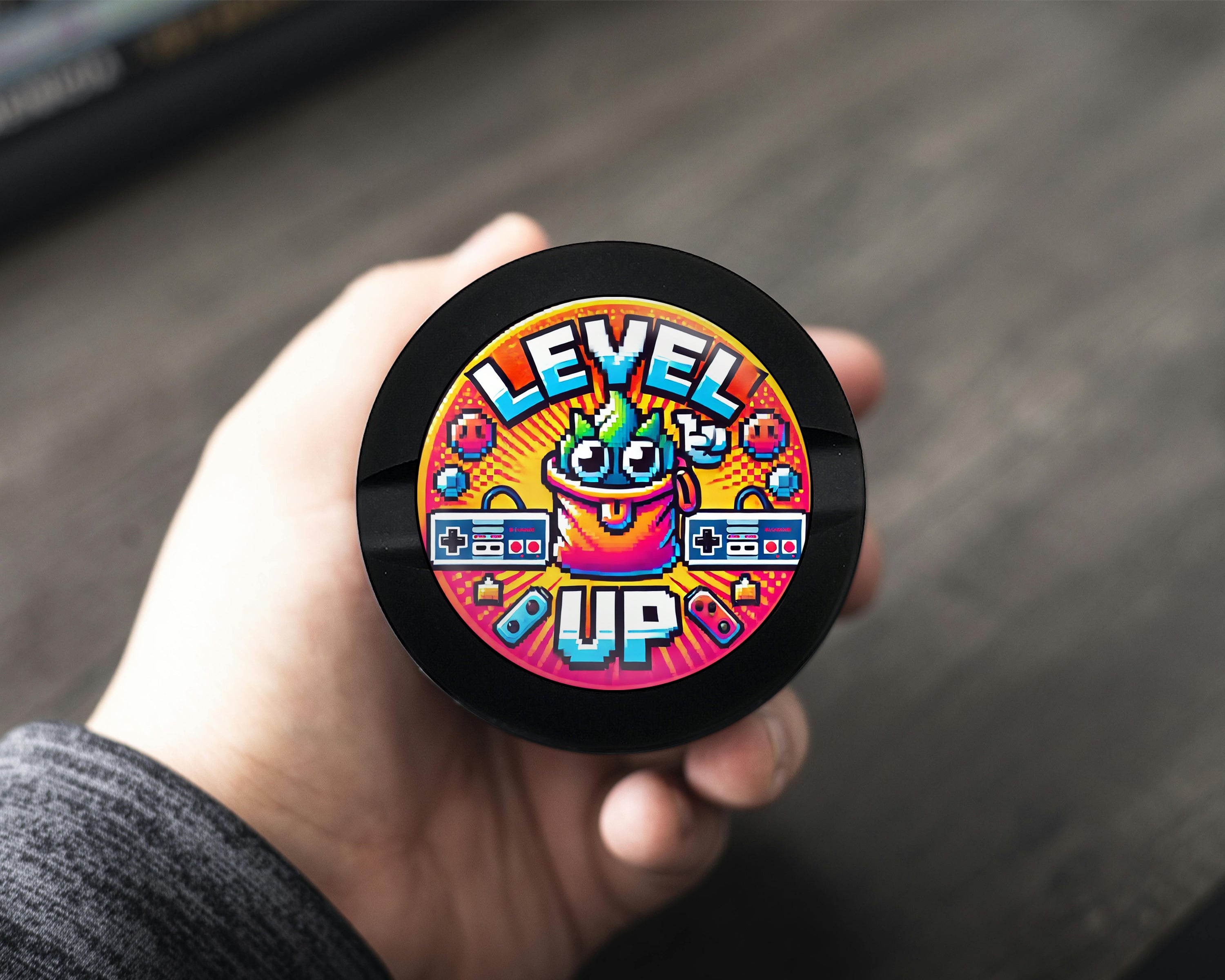 LEVEL UP Gamer Snus Holder, 8-Bit Retro Snus Storage Case Bottle Opener