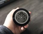 Runic Serpents Norse Sigil Snus Storage Case Bottle Opener