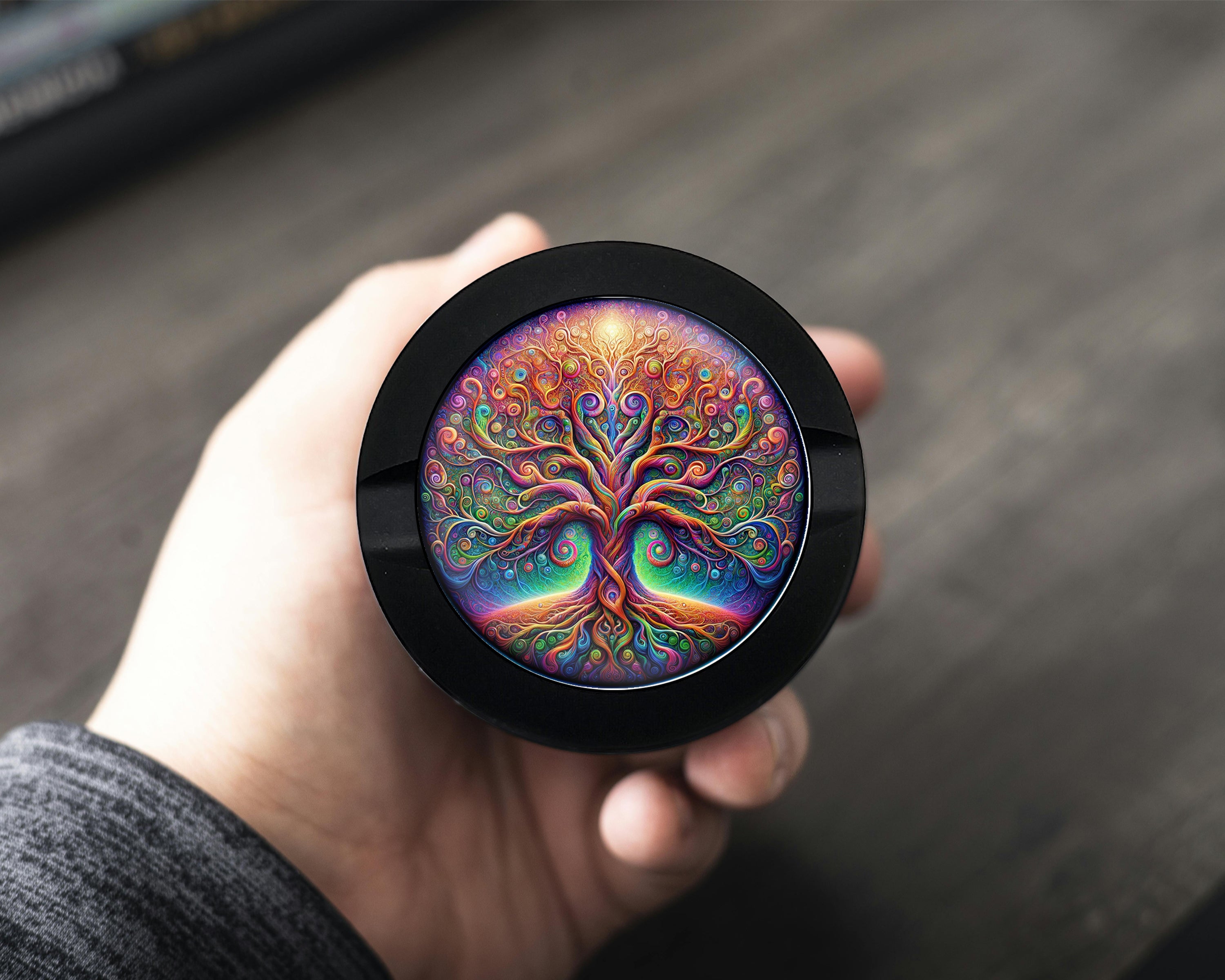 Psychedelic Tree Of Life Snus Storage Case Bottle Opener