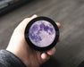 Snus Storage Case Purple Full Moon Aesthetic Celestial Art Black