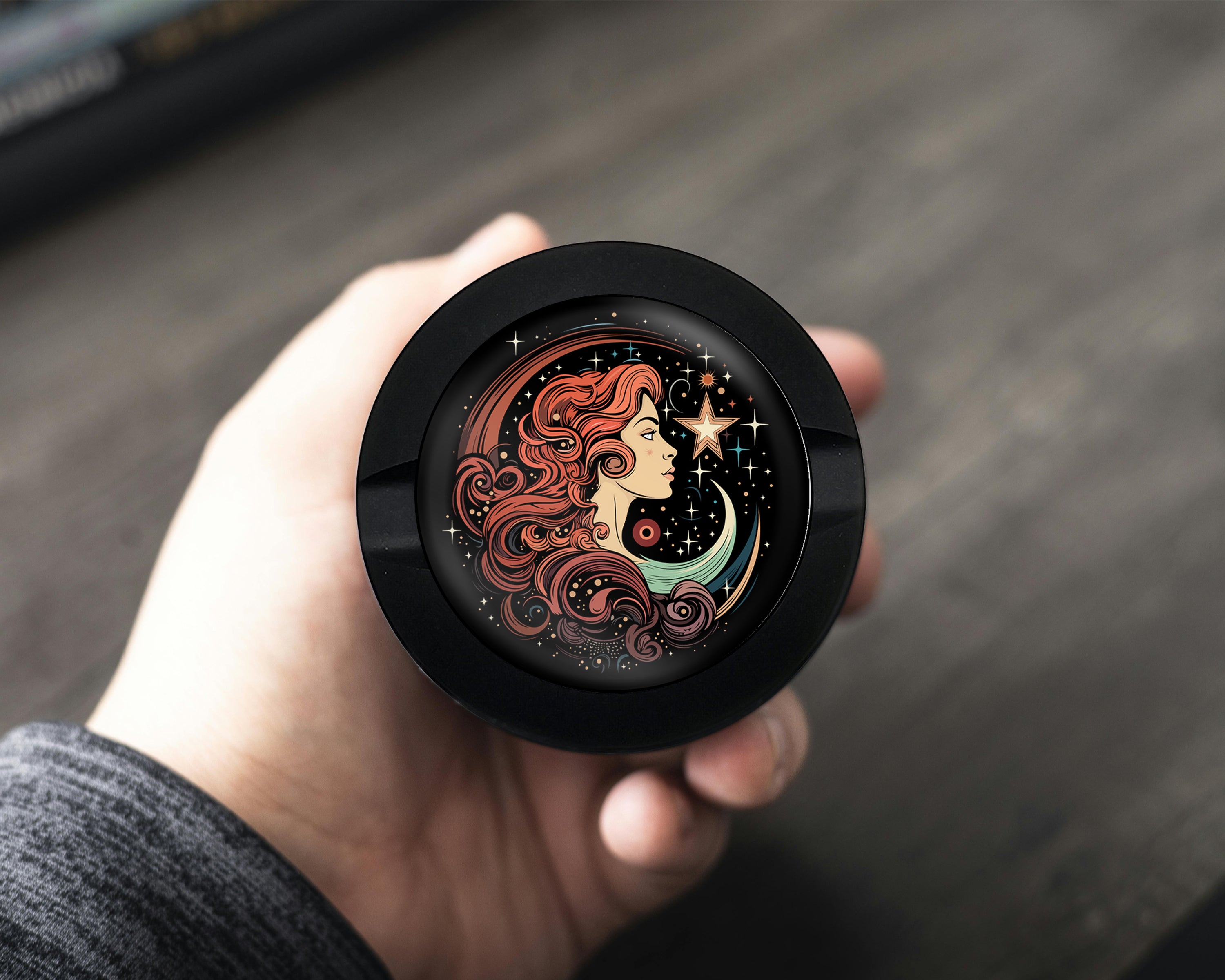 Celestial Moon Goddess Snus Storage Case Bottle Opener