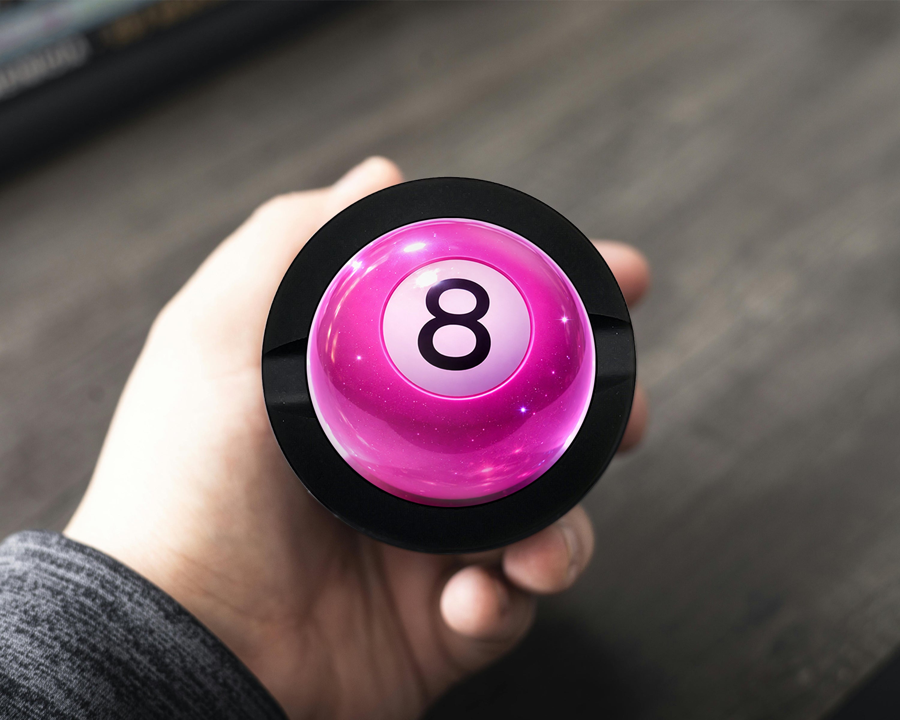 Glossy Pink Magic 8 Ball Pop Aesthetic Snus Storage Case Bottle Opener