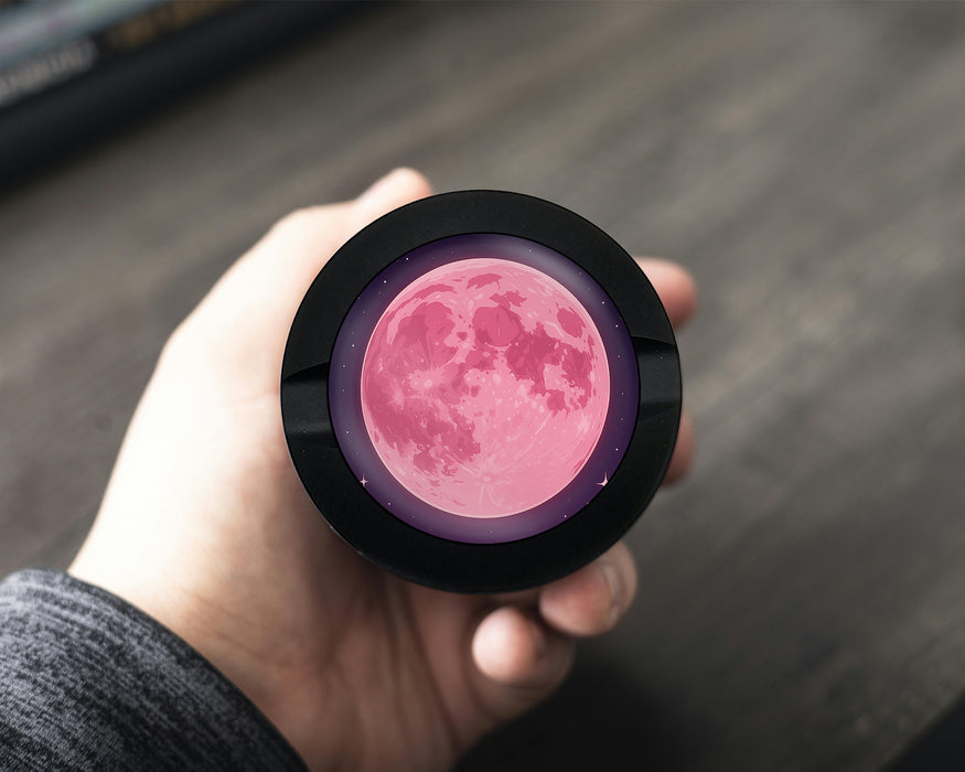 Snus Storage Case Anime Rose Pink Full Moon Aesthetic Black