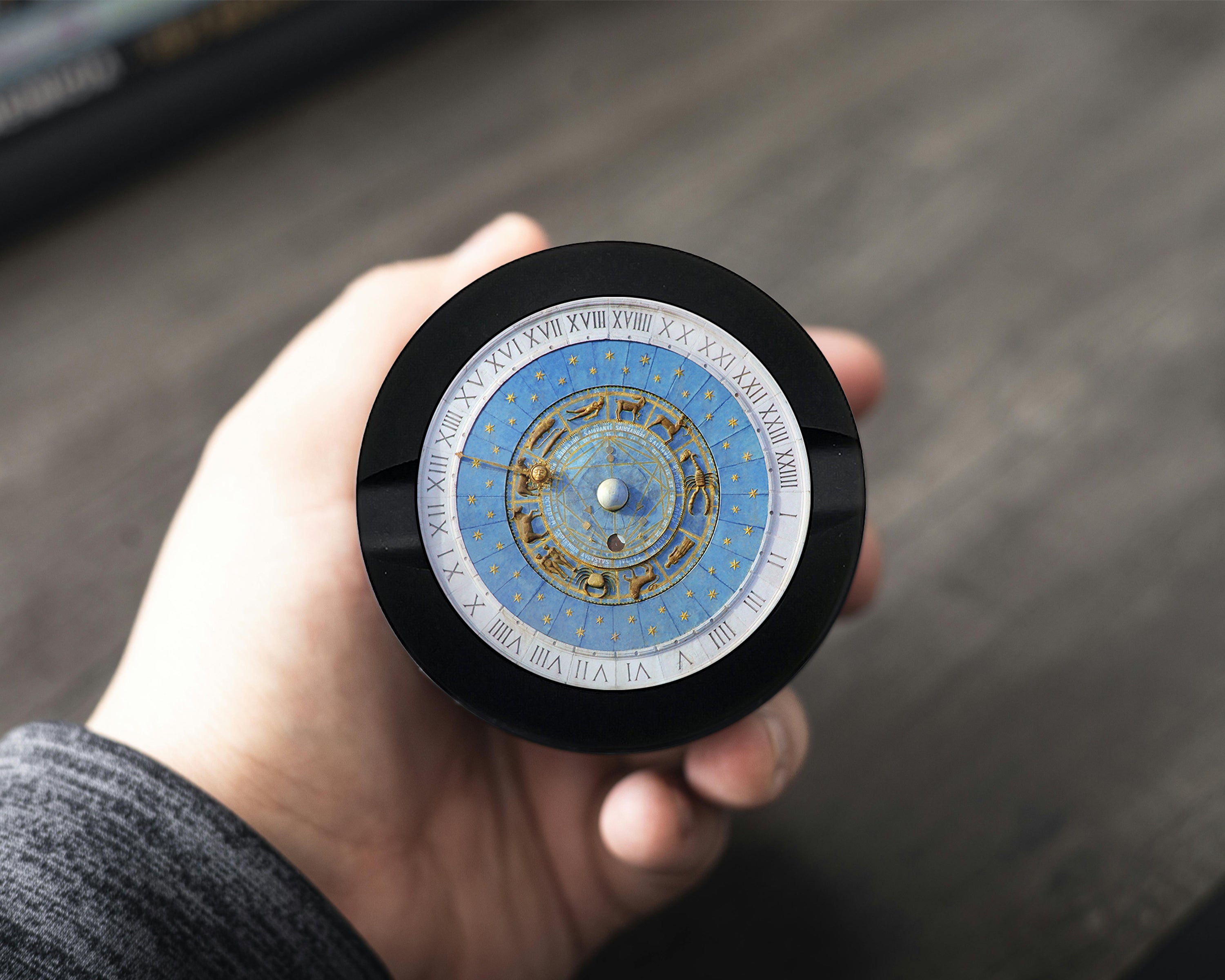 Astrological Zodiac Signs Clock Snus Storage Case Bottle Opener