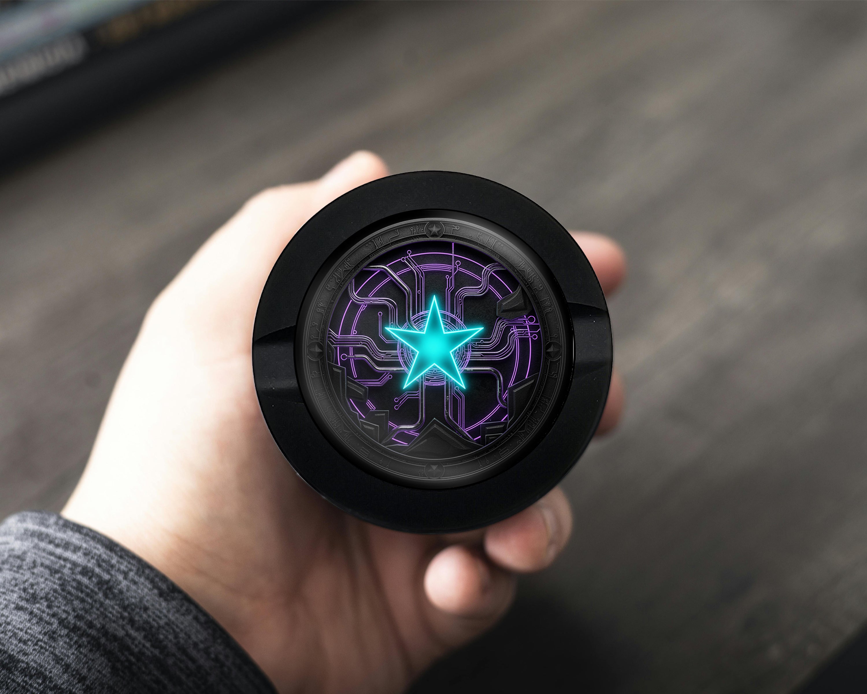 Neon Techno Star Circuit Snus Storage Case Bottle Opener