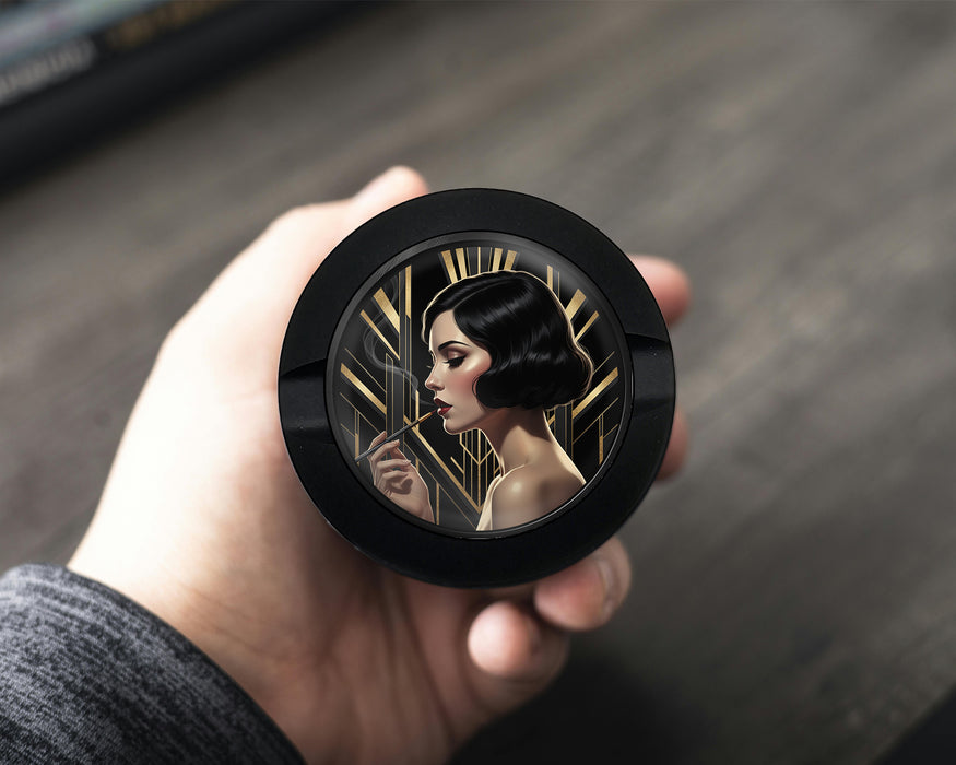 Zyn Storage Case Glamorous Art Deco Flapper Black