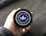 Snus Storage Case Crystal Rose Moon Trinity Black