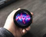 Snus Storage Case Neon Soundwave Vibes Audio Frequency Art Black