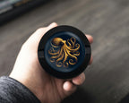 Vintage Golden Octopus Snus Storage Case Bottle Opener