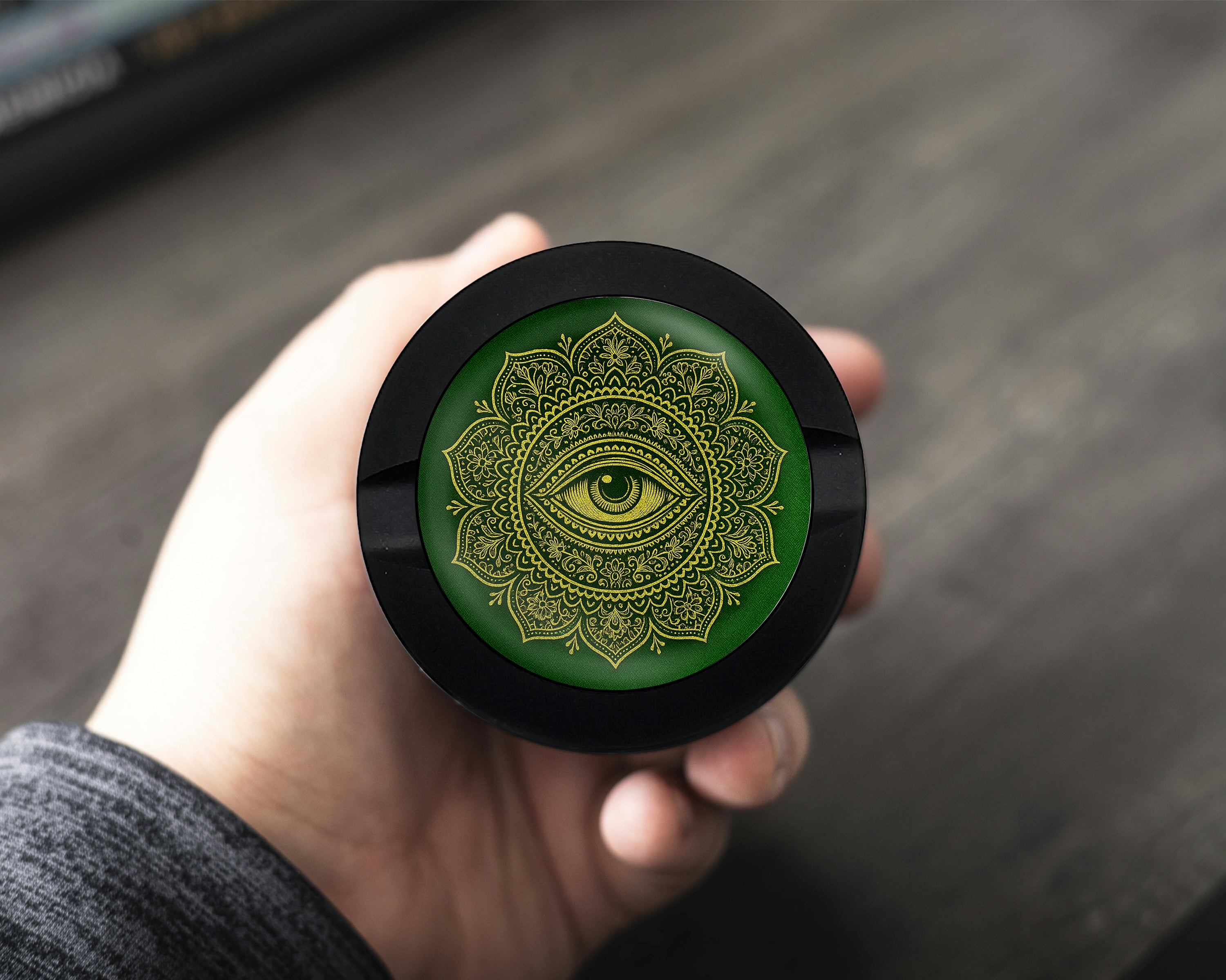 Golden All-Seeing Eye Snus Storage Case Bottle Opener