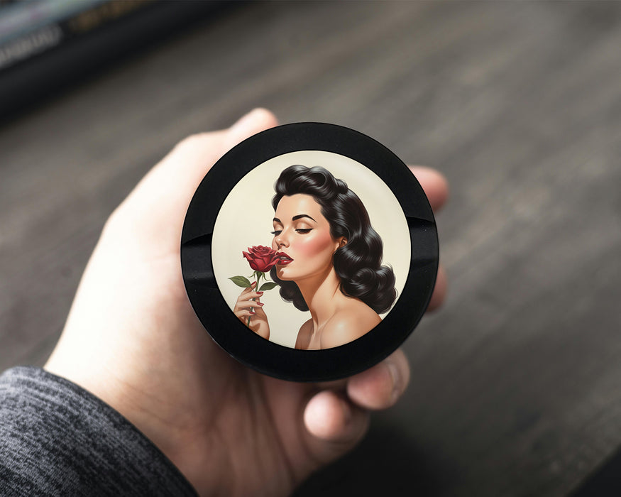 Zyn Storage Case Romantic Retro Rose Beauty Black