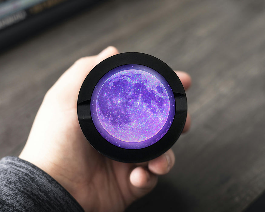 Snus Storage Case Purple Galaxy Moon with Starscape Black