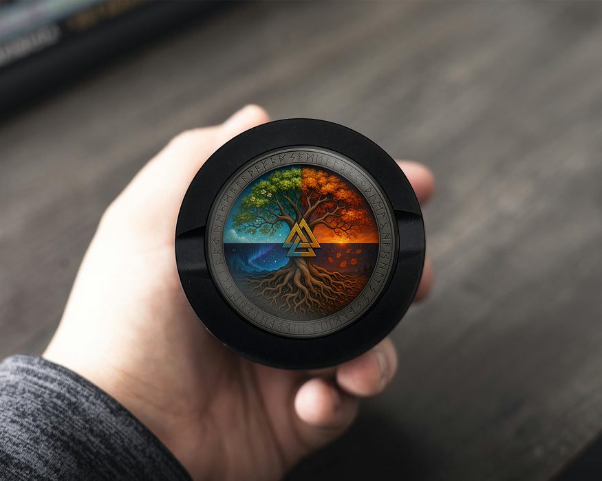 Zyn Storage Case Valknut Tree of Seasons Black