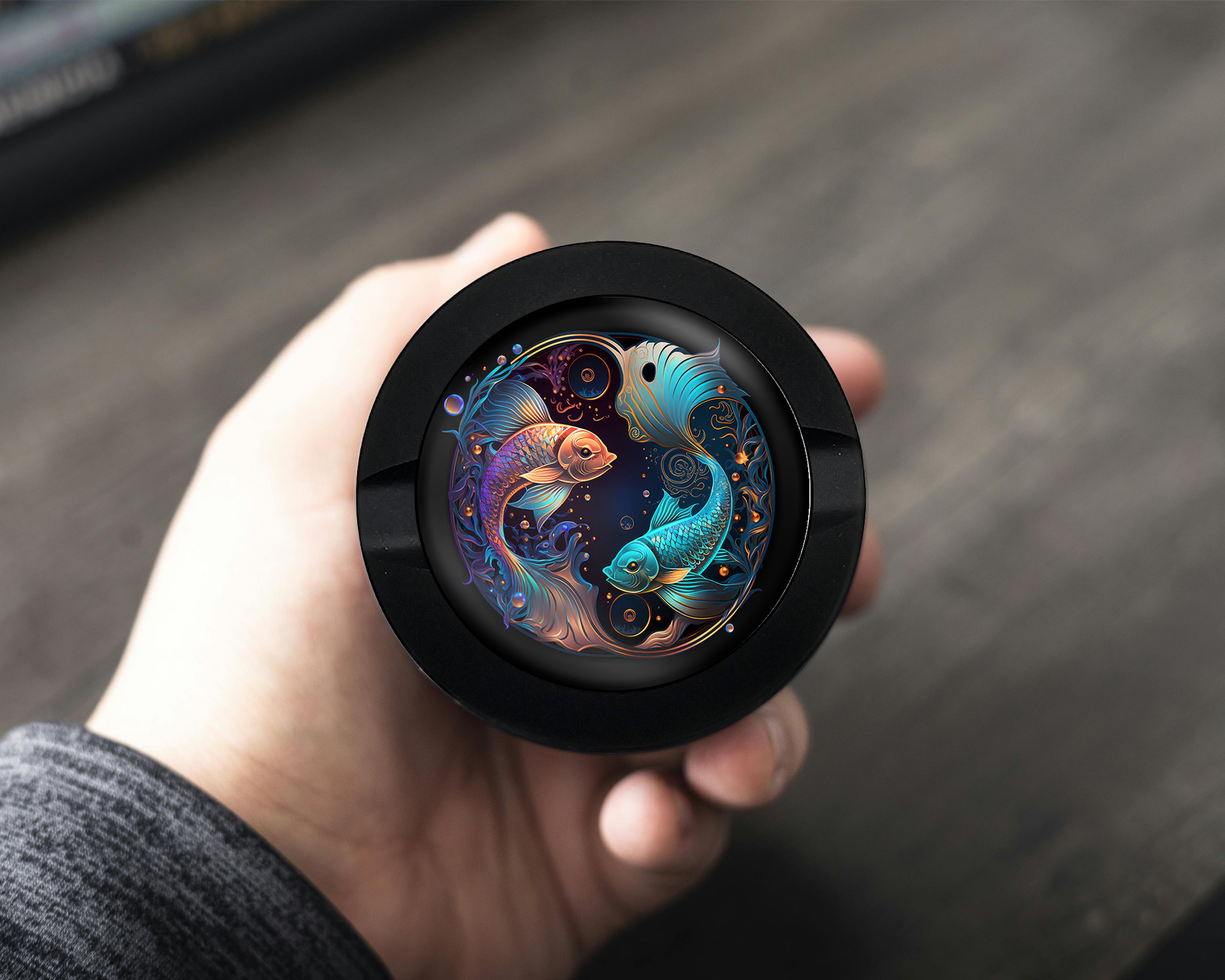 Pisces Zodiac Sign Fish Symbol Snus Storage Case Bottle Opener