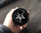 Goat Skull Satanic Snus Storage Case Bottle Opener