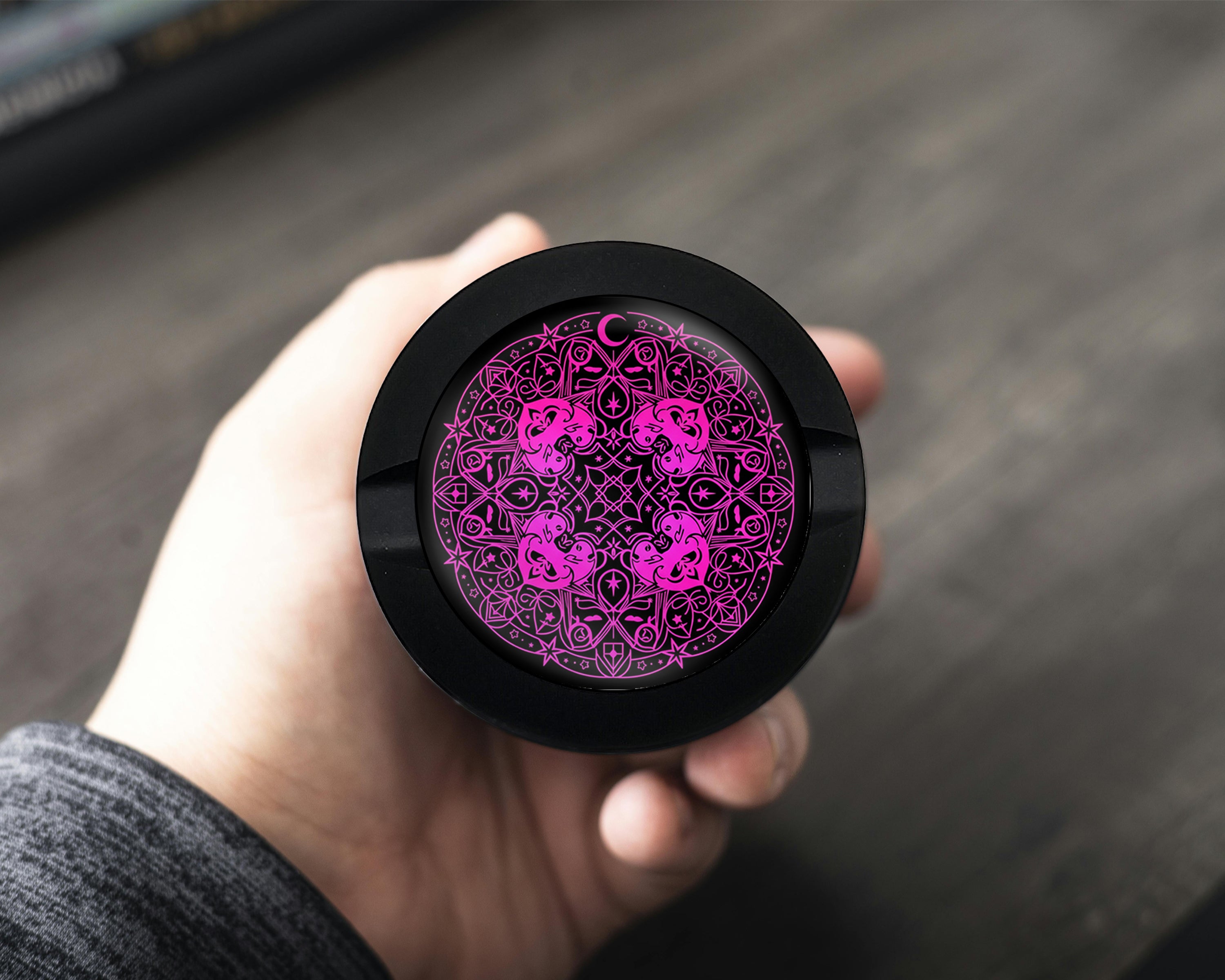 Witchy Cosmic Sigil Mandala Snus Storage Case Bottle Opener