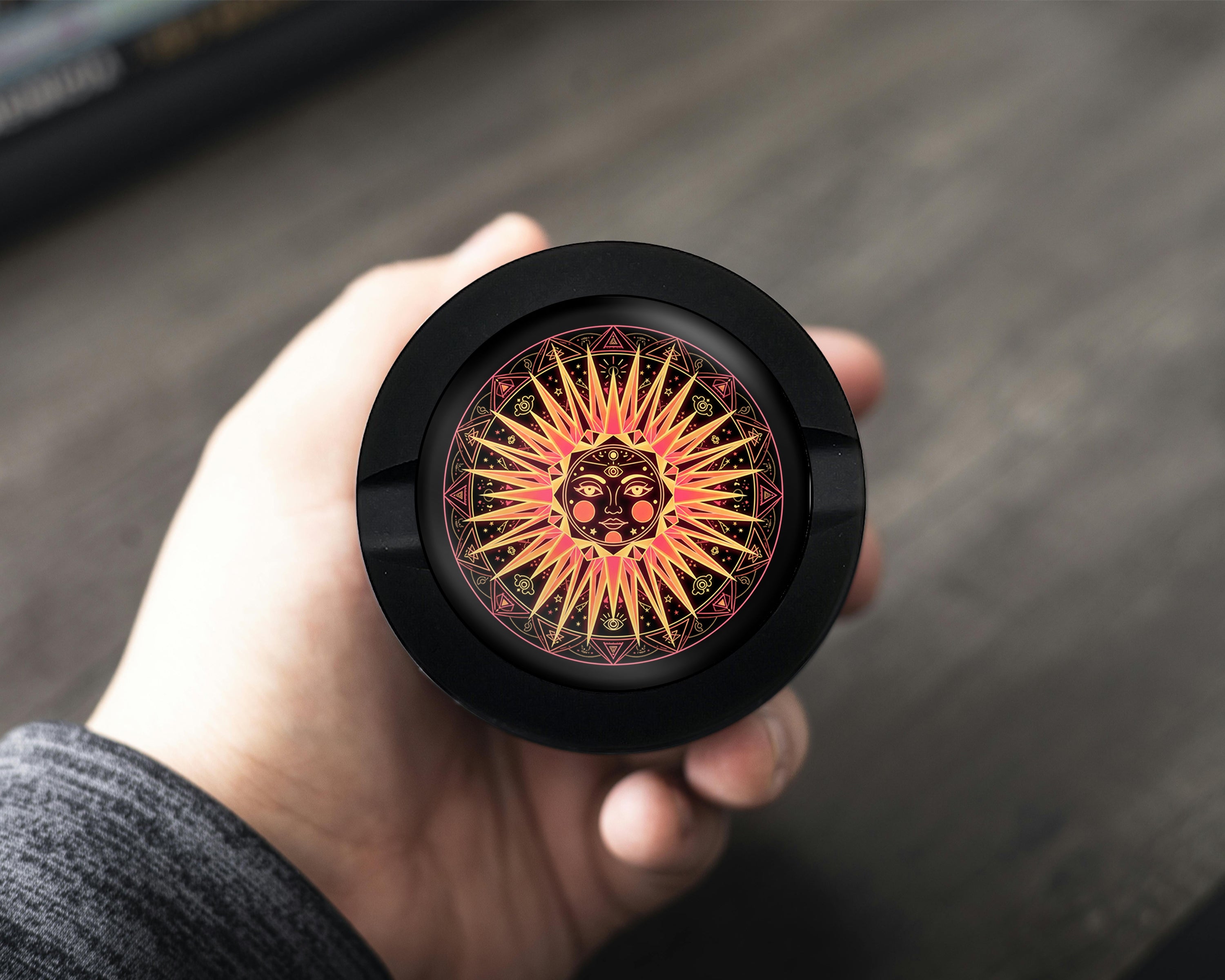 Celestial Third Eye Sun Snus Storage Case Bottle Opener