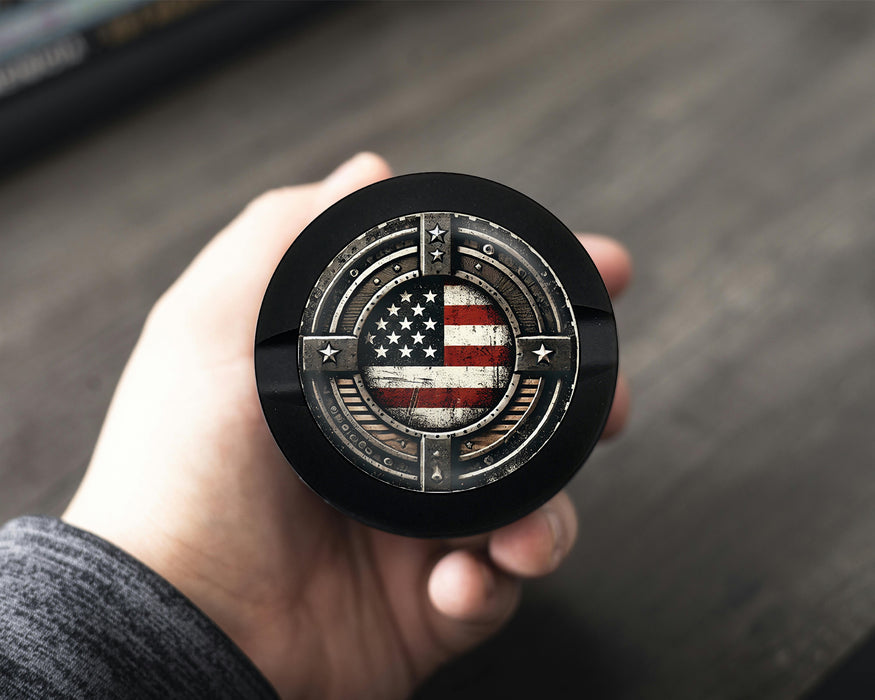 Snus Storage Case American Flag Black