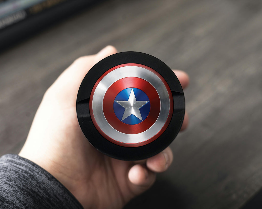Captain Shield Superhero Comic Art Emblem Snus Storage Case Bottle Opener