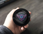 Cyberpunk Winged Circuit Emblem Snus Storage Case Bottle Opener