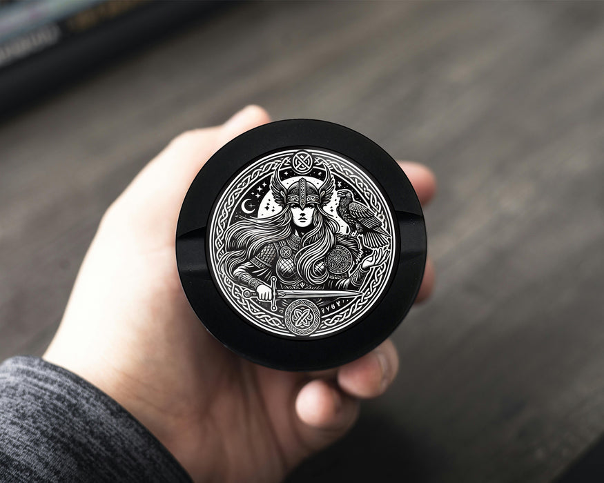 Snus Storage Case Freya Norse Goddess Black