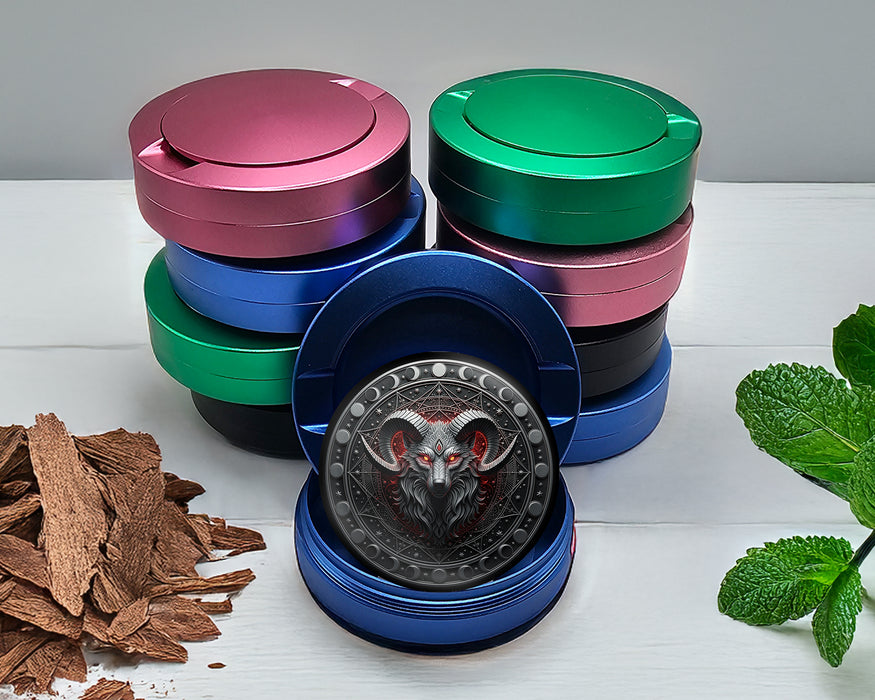 Lunar Inferno Ram Sigil Snus Storage Case Blue