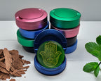 Golden Hamsa Hand Snus Storage Case Blue