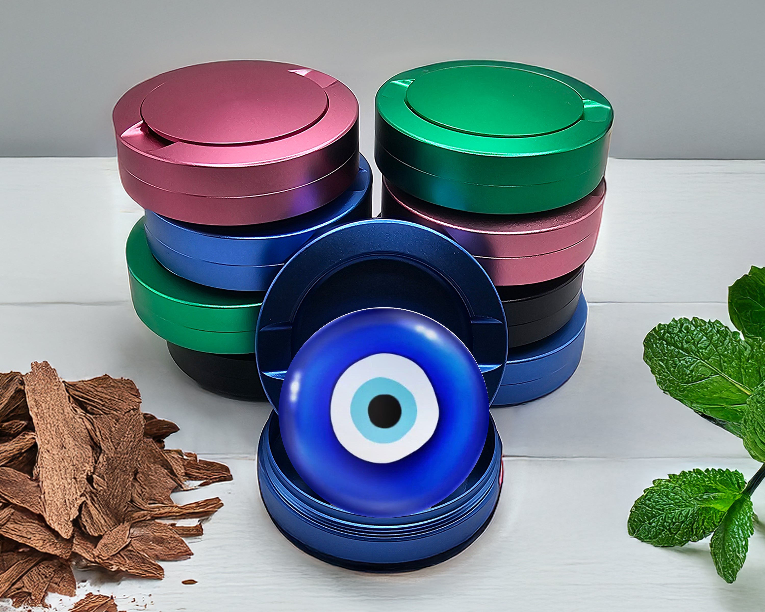 Evil Eye Nazar Azul Snus Storage Case Blue