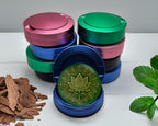 Golden Lotus Blossom Snus Storage Case Blue
