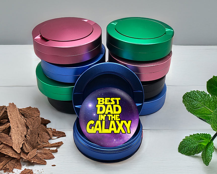 Best Dad In The Galaxy Snus Storage Case Blue