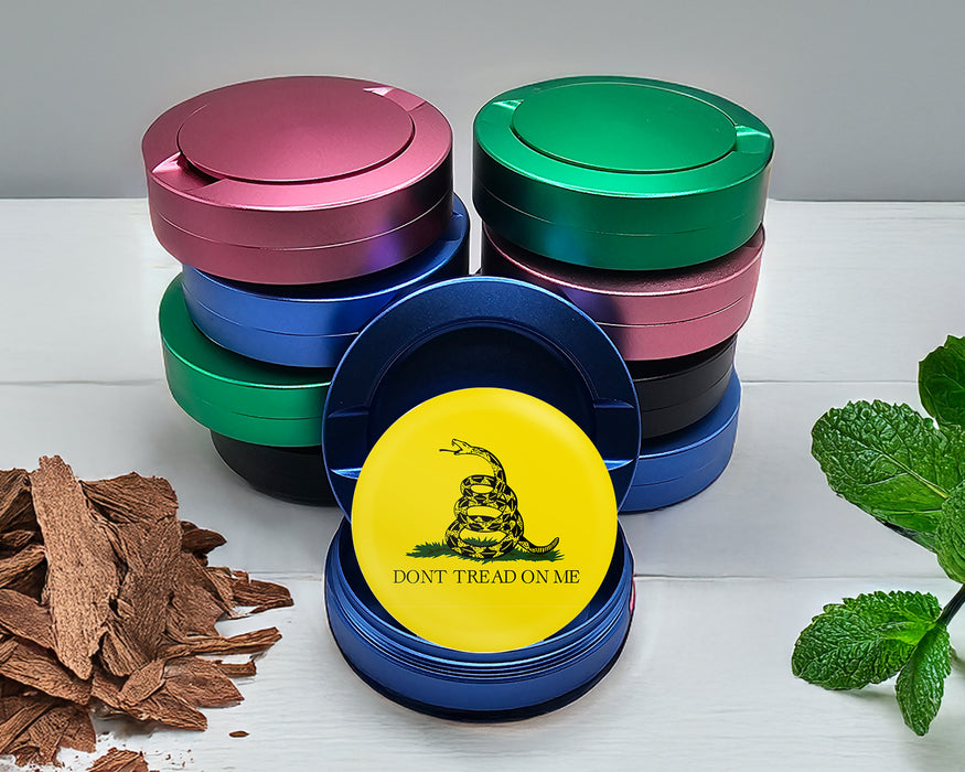 Don't Tread On Me Snus Storage Case Blue