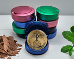 Viking Grinder Tree of Life Snus Storage Case Blue