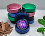Psychedelic Cosmic Sun Face Snus Storage Case Blue