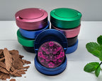 Gothic Moth Magic Mandala Snus Storage Case Blue