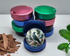 Psychedelic Ravens Goblincore Snus Storage Case Blue