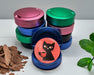 Retro Cat Minimalist Snus Storage Case Blue