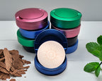 Boho Celestial Sunburst Face Snus Storage Case Blue