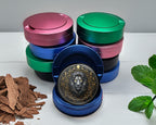 Celestial Moonphase Lion Crest Snus Storage Case Blue