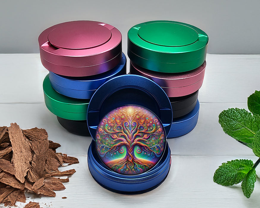 Psychedelic Tree Of Life Zyn Storage Case Blue