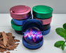 Neon Soundwave Vibes Audio Frequency Art Snus Storage Case Blue