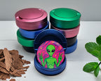 Alien We Come In Peace Snus Storage Case Blue