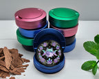 Crystal Moon Goddess Mandala Snus Storage Case Blue