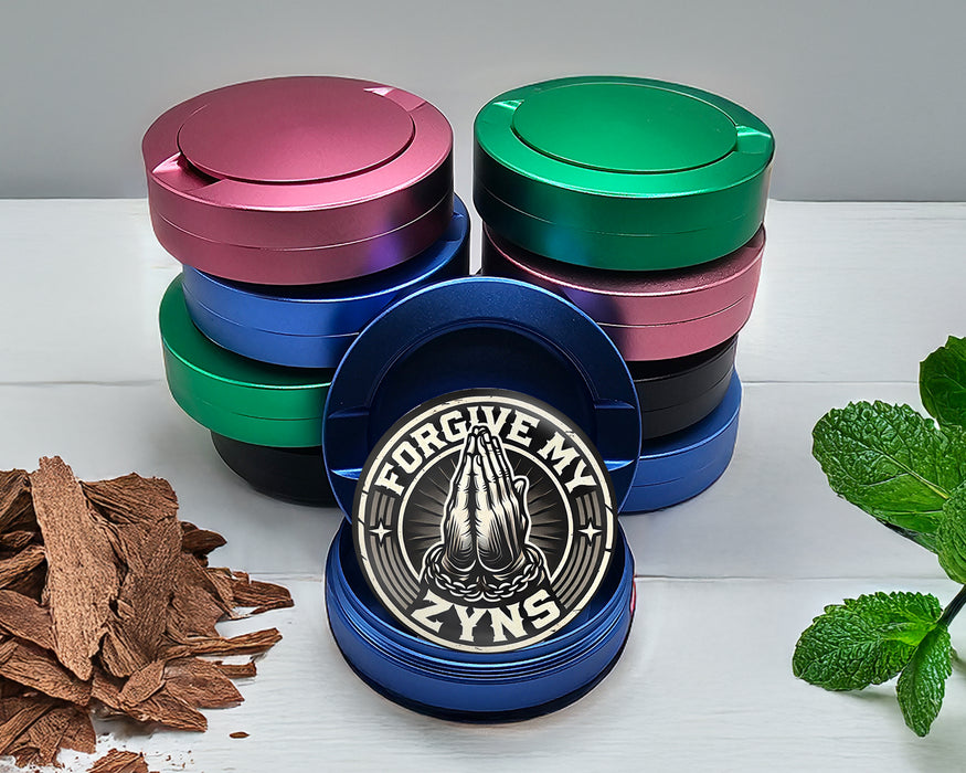 Forgive Me For My Sins Snus Storage Case Blue