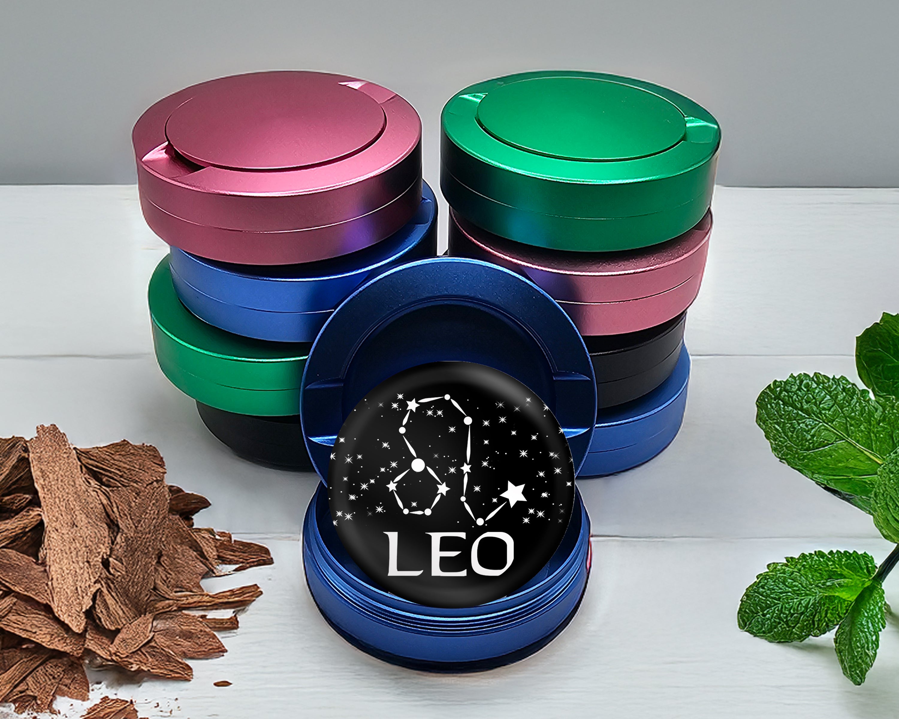 Leo, the Lion Zodiac Birth Sign Snus Storage Case Blue