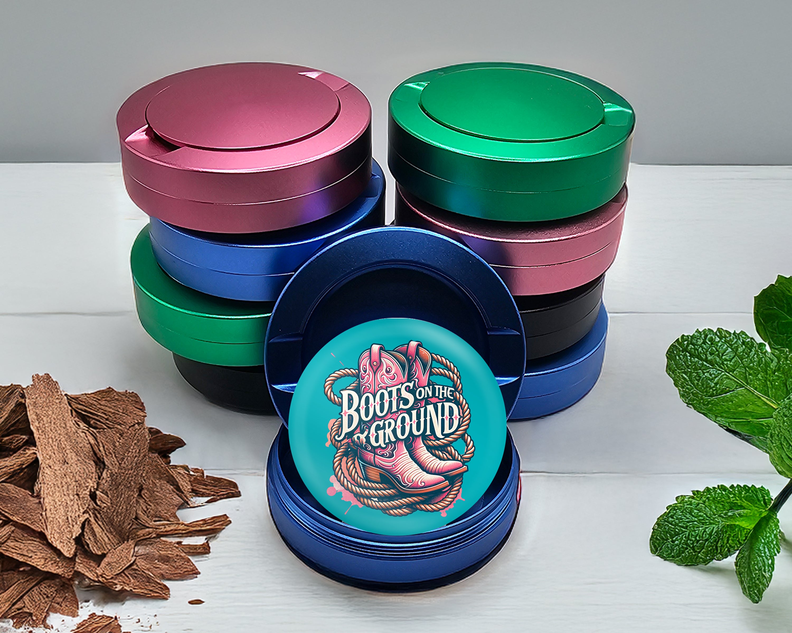 Boots On The Ground Snus Storage Case Blue