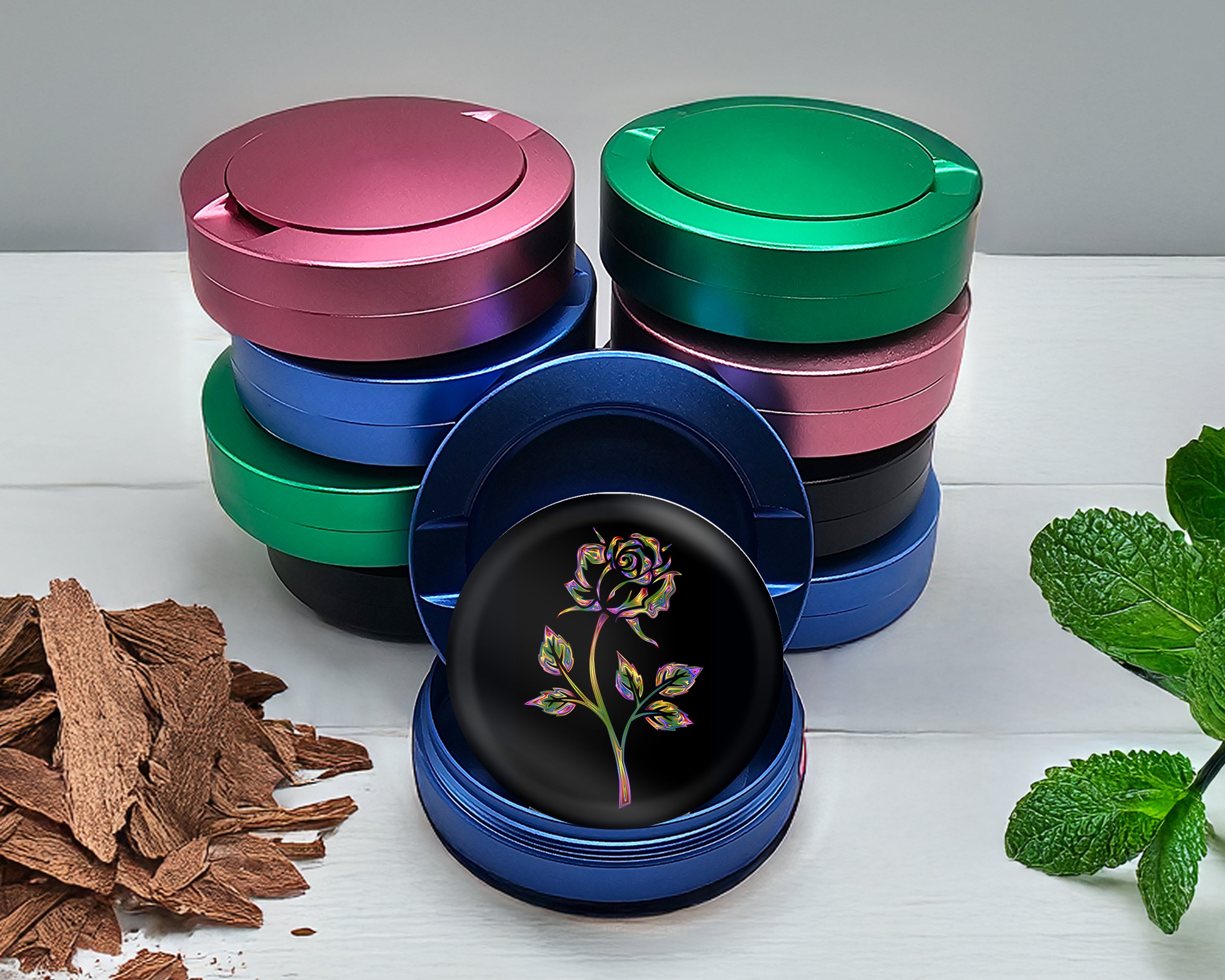 Rose Gift For Her Snus Storage Case Blue
