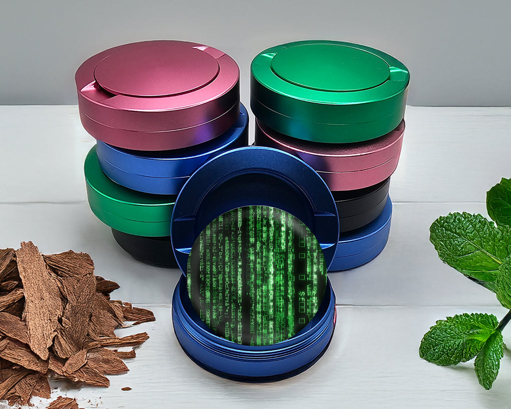 The Matrix Code Snus Storage Case Blue