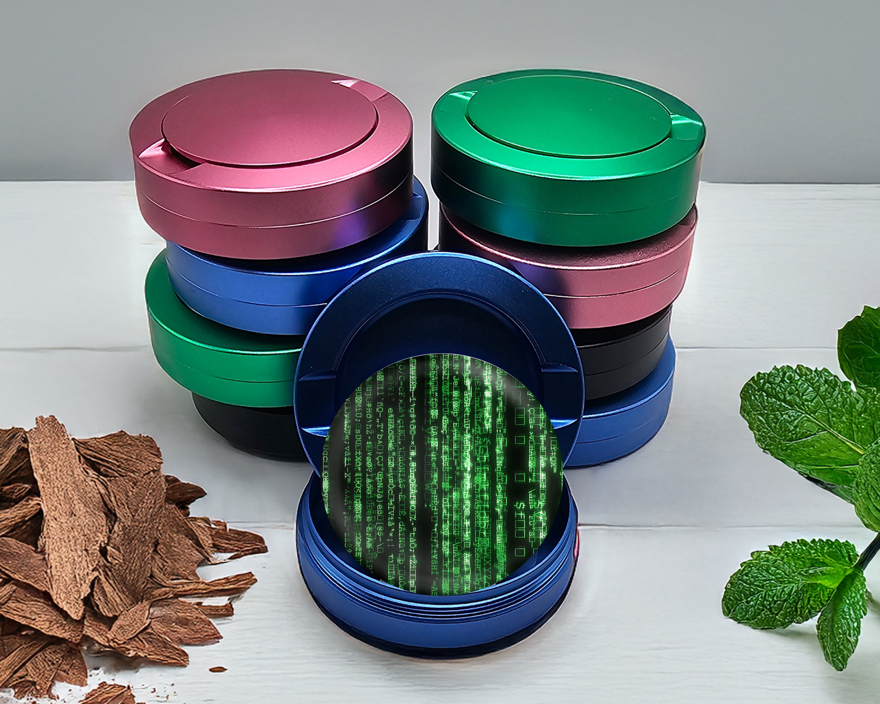 The Matrix Code Snus Storage Case Blue