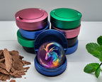 Capricorn Zodiac Goat Symbol Birth Sign Snus Storage Case Blue